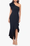 Xscape Evenings Ruffle Scuba Sheath Cocktail Dress