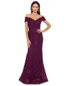 Xscape Petite Off-the-shoulder Lace Gown
