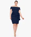 Xscape Plus Size Off-the-shoulder Ruffled Dress
