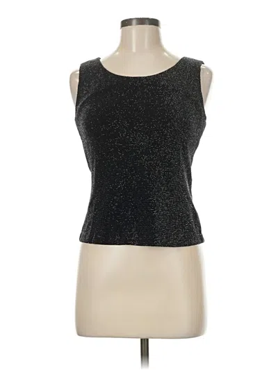 Pre-owned Xscape Sleeveless Top Black Scoop Neck Tops