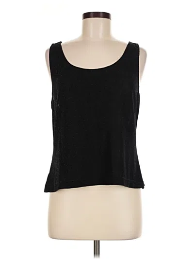 Pre-owned Xscape Sleeveless Top Black Scoop Neck Tops