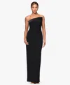 Xscape Women's Asymmetric Neck Maxi Dress In Black