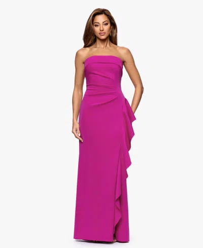 Xscape Women's Long Dress In Purple