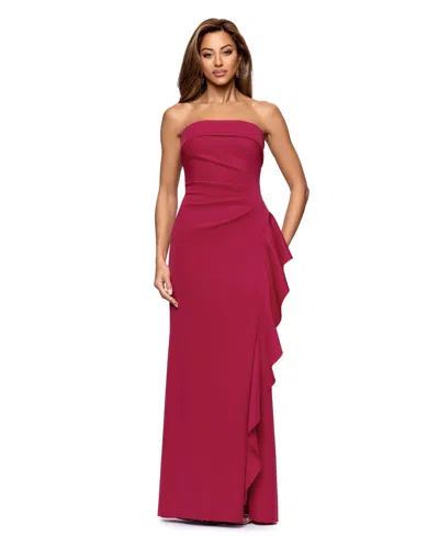 Xscape Women's Long Dress In Red