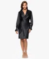 Xscape Women's Long Sleeve Midi Dress In Black