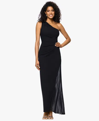 Xscape Women's One-shoulder Long Sheath Dress