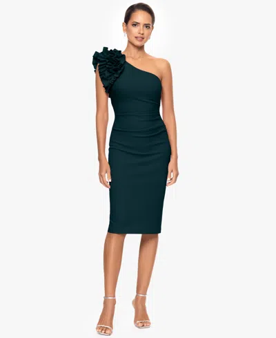 Xscape Women's One-shoulder Sheath Dress