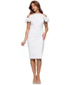 Xscape Women's Ruffled Off-the-shoulder Sheath Dress