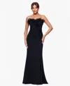 Xscape Women's Strapless Maxi Dress In Black