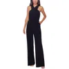 Xscape Womens Crepe Cut-out Jumpsuit In Black