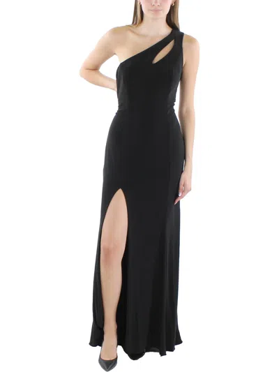 Xscape Womens Cut Out Side Slit Formal Dress In Black