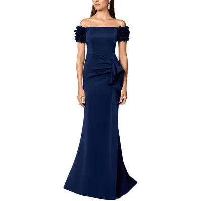 Xscape Womens Embellished Polyester Evening Dress