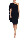 Xscape Womens Formal Sheath Sheath Dress In Black
