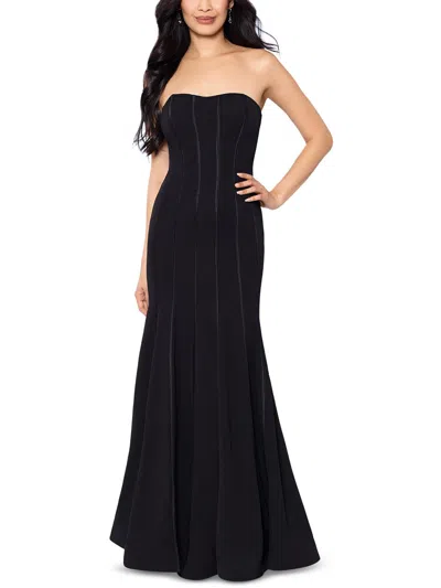 Xscape Womens Mermaid Long Evening Dress In Black