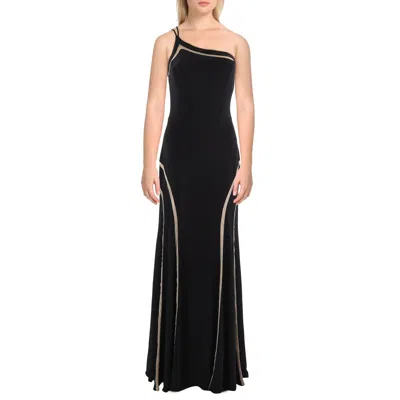 Xscape Womens Mesh Inset Polyester Evening Dress