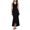 Xscape Womens Piped Mermaid-hem Maxi Dress In Black