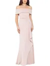 Xscape Womens Ruffled Off The Shoulder Maxi Dress In Multi