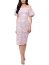 XSCAPE WOMENS SEQUINED MIDI COCKTAIL AND PARTY DRESS
