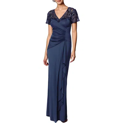 Xscape Womens Sequined Polyester Evening Dress