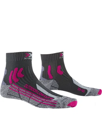 X-socks X Socks Black Trekking Socks In Gray