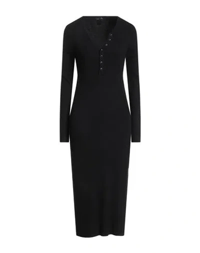 Xt Studio Woman Midi Dress Black Size L Viscose, Nylon