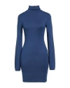 Xt Studio Woman Mini Dress Blue Size L Viscose, Nylon
