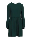Xt Studio Woman Mini Dress Dark Green Size L Polyester, Elastane