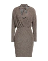 Xt Studio Woman Mini Dress Gold Size S Polyamide, Lurex, Elastane In Gold