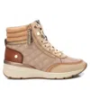 Xti Women's Carmela Collection Leather Sneaker Booties In Beige In Beige