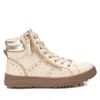 Xti Carmela Collection Leather Sneaker Booties By  In Blue