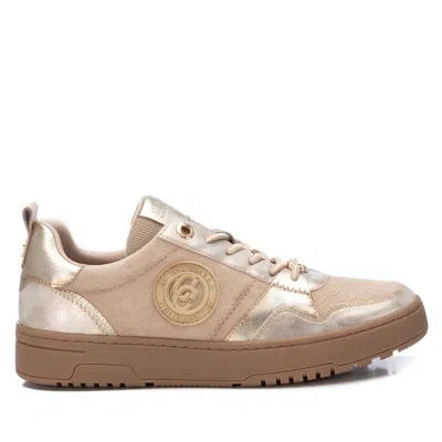 Xti Carmela Collection Women's Leather Casual Sneakers By  In Beige