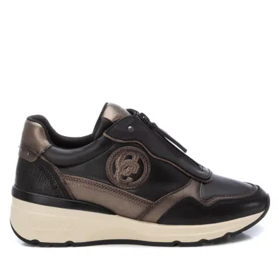 Xti Carmela Collection Women's Leather Casual Sneakers By  In Black