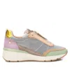 Xti Carmela Collection Women's Leather Casual Sneakers By  In Blue
