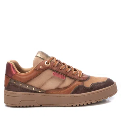 Xti Carmela Collection Women's Leather Casual Sneakers By  In Brown