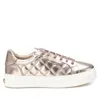 Xti Women's Leather Trainer Sneakers In Bronze In Gold