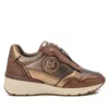 Xti Women's Leather Sneakers In Taupe In Grey