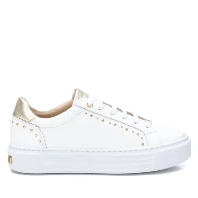 Xti Women's Leather Trainers Sneakers In White