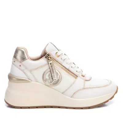 Xti Carmela Collection Women's Leather Casual Sneakers By  In White