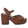 Xti Women's Leather Sandal In Taupe In Grey
