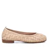 Xti Carmela Leather Collection Women's Braided Flats By  In Beige