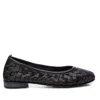 Xti Carmela Leather Collection Women's Braided Flats By  In Black