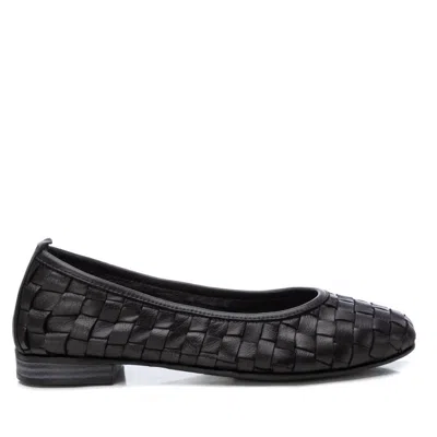 Xti Carmela Leather Collection Women's Braided Flats By  In Black