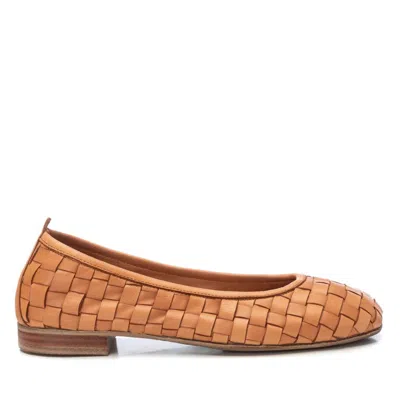 Xti Carmela Leather Collection Women's Braided Flats By  In Brown