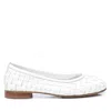 Xti Carmela Leather Collection Women's Braided Flats By  In White