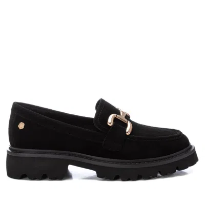 Xti Carmela Leather Collection Women's Penny Loafers By  In Black