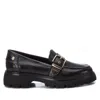 Xti Carmela Leather Collection Women's Penny Loafers By  In Black