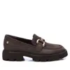 Xti Carmela Leather Collection Women's Penny Loafers By  In Grey