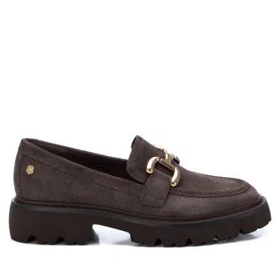 Xti Carmela Leather Collection Women's Penny Loafers By  In Grey