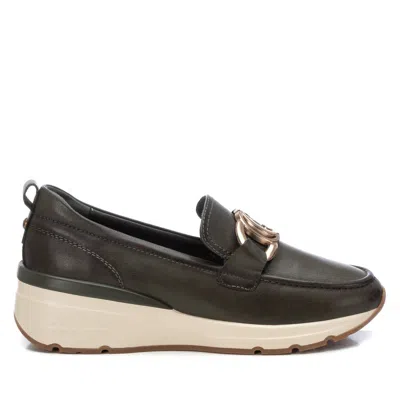 XTI CARMELA LEATHER COLLECTION WOMEN'S WEDGE MOCCASINS
