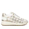 Xti Carmela Leather Women's Braided Sneakers By  In White